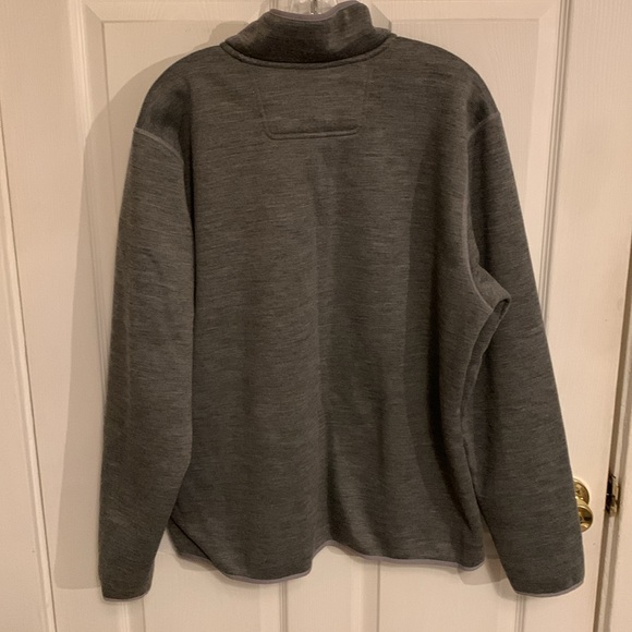 The North Face Mens Sherpa Patrol 1/4 Snap Pullover TNF Grey Heather XL Jacket - Picture 2 of 16